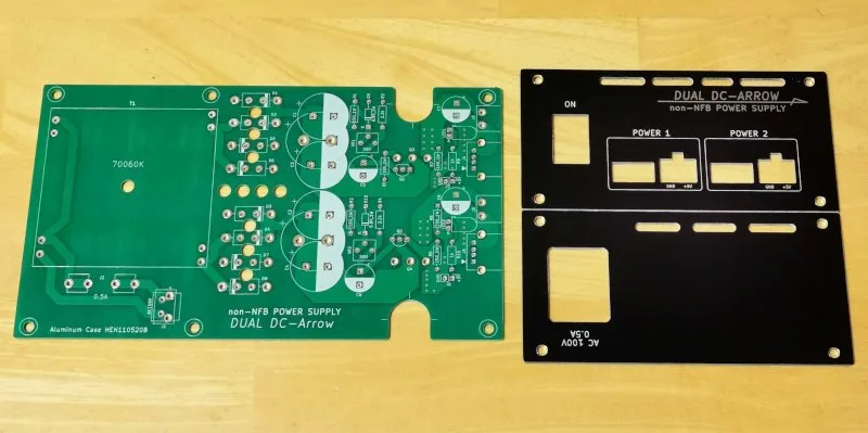 non-NFB ディスクリート電源基板 DUAL DC-ARROW