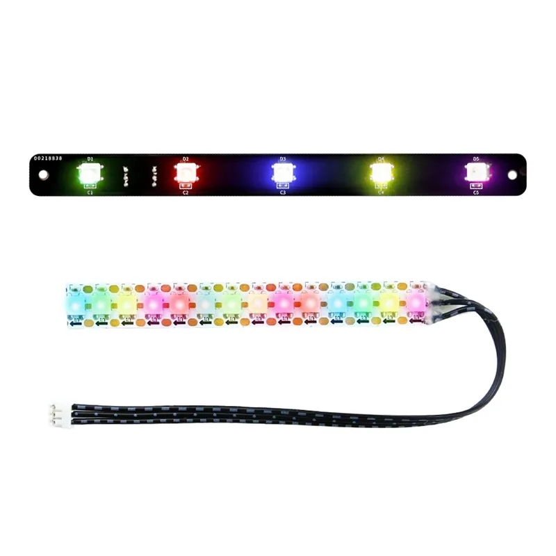 5PCS/14PCS Lamp programmable RGB Light Bar Strip for Robot can support RaspberryPi Microbit