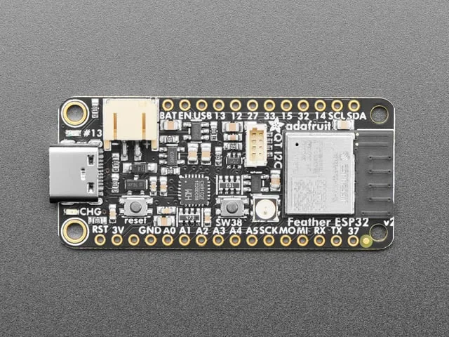 Adafruit ESP32 Feather V2 -  8MB Flash + 2 MB PSRAM