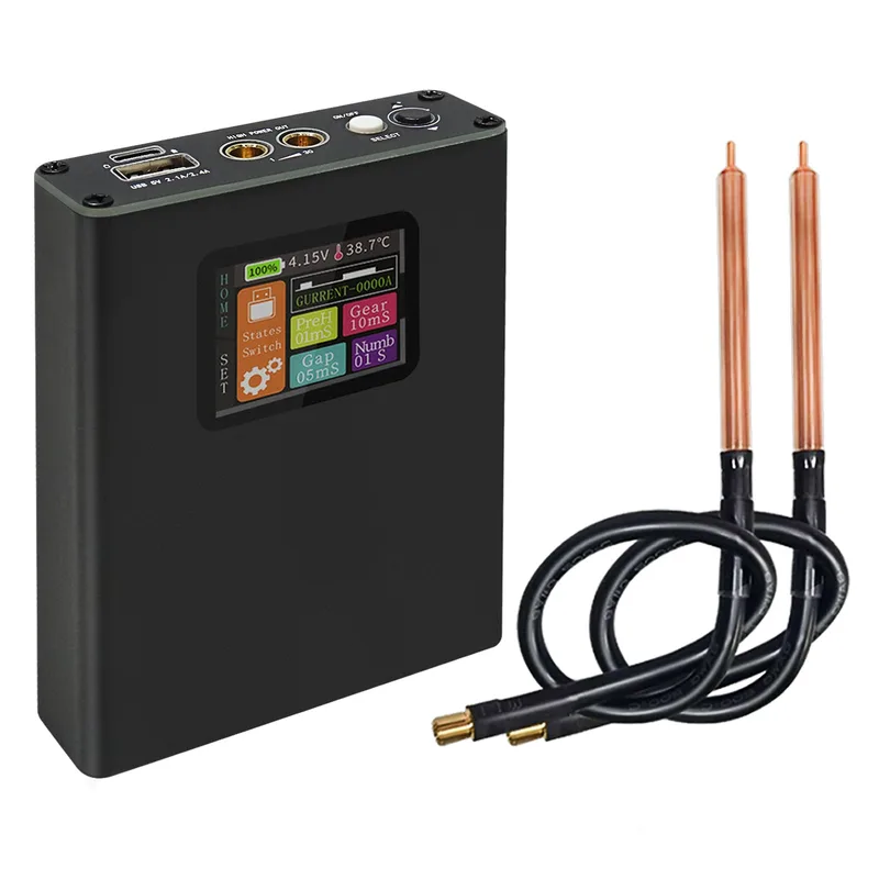 Freenove Portable Spot Welder with Colorful Screen USB Output, Adjustable Handheld Mini Machine, Lithium Battery Plate Welding, 0.1-0.15mm Nickel Strip
