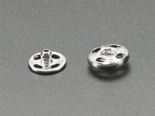 Sewable Snaps - 5mm Diameter - Card of 24