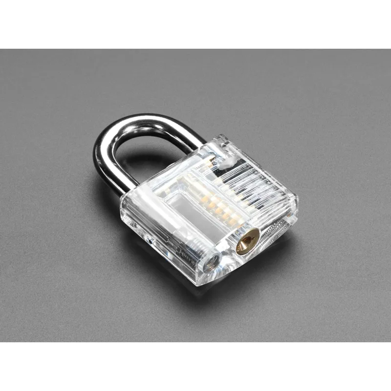Large Clear Practice Padlock