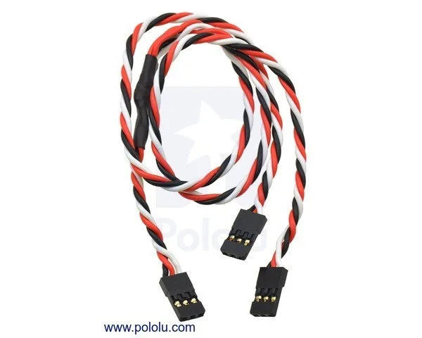 Twisted Servo Y Splitter Cable 30cm Female - 2x Female