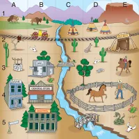 Wild West Mat for Bee Bot and Blue Bot