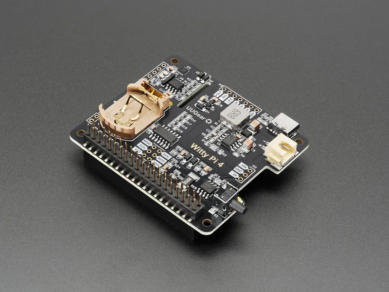 Witty Pi 4 HAT - RTC & Power Management for Raspberry Pi