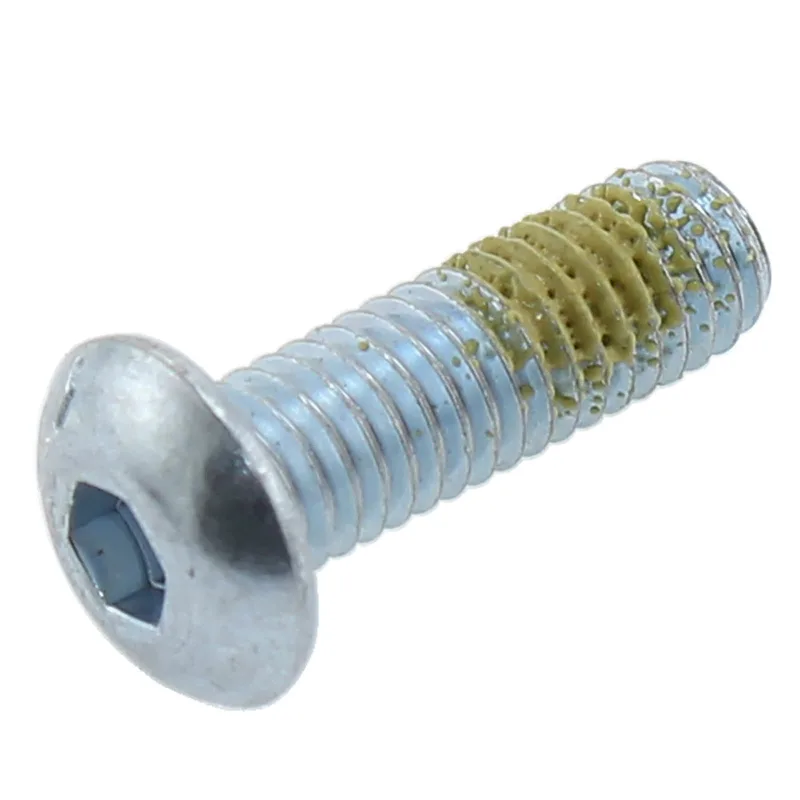 10-32 x 0.625 in. Button Head Cap Screw with Nylon Patch