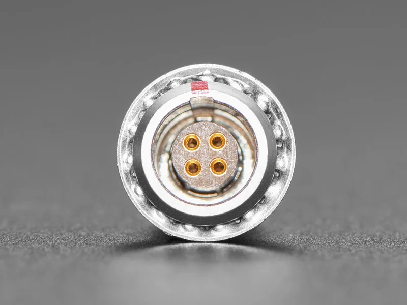 FGG.0B Quick Connect 4 Pin Panel Mount Socket - 9mm