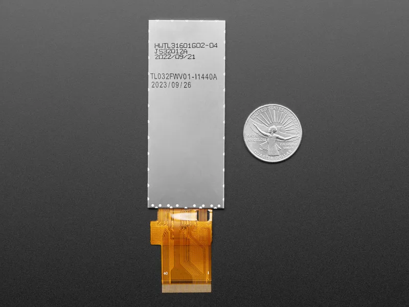 Rectangle RGB TTL TFT Display - 3.2" 320x820 No Touchscreen TL032FWV01-I1440A