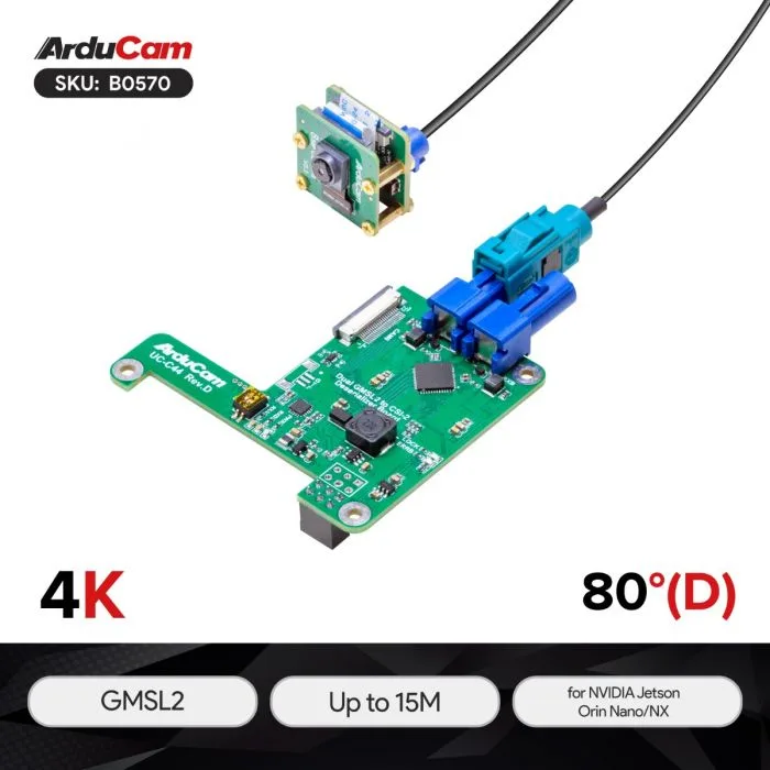 ArduCAM GMSL2対応8MP Jetson Orin Nano/NX用カメラ拡張キット