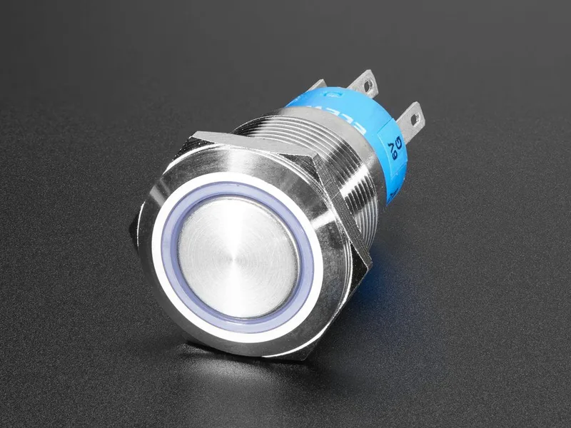 Rugged Metal On/Off Switch - 19mm 6V RGB On/Off