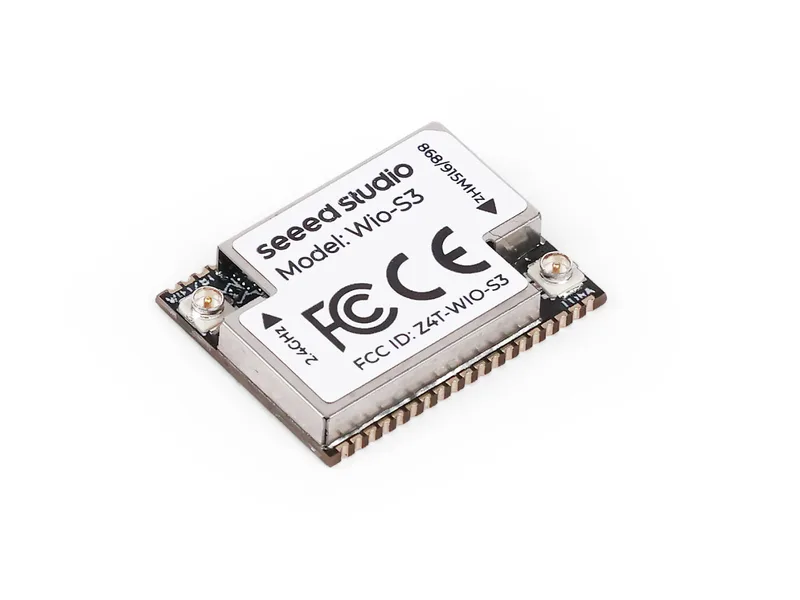 Wio-S3 Wireless Module with IPEX, ESP32-S3R8, Dual-core Xtensa® LX7 and SX1262 embedded, LoRaWAN, Wi-Fi & BLE, supports EU868 & US915