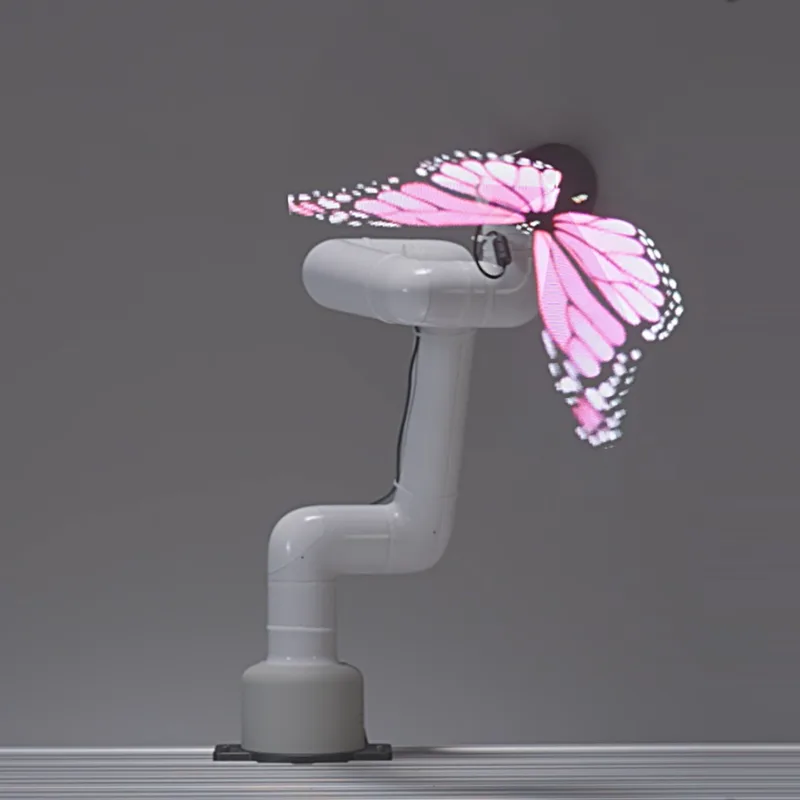 Holographic Robot Commercial Exhibition Solution: myCobot Pro 630 +DSX Holographic Display Fan