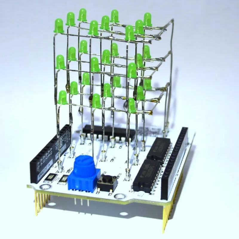 Arduino Uno用 LED Cube Shieldキット