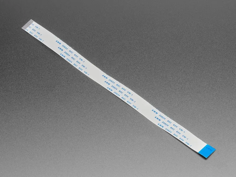 22-pin 0.5mm Pitch FPC Flex Cable for DSI CSI or HSTX - 20cm