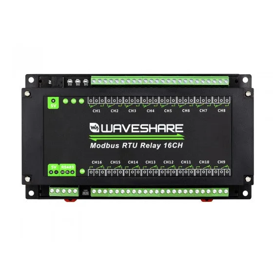 Modbus RTU 16チャンネルリレーモジュール
