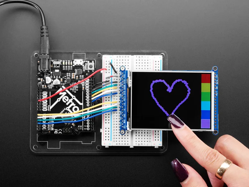3.2" TFT LCD with Touchscreen Breakout Board w/MicroSD Socket ILI9341