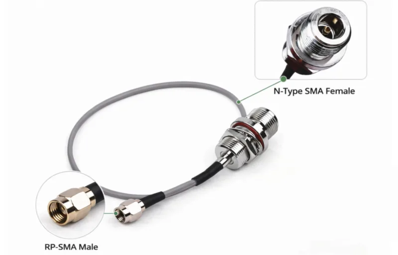 RF Cable | RP-SMA Male to N-Type SMA Female | 300mm