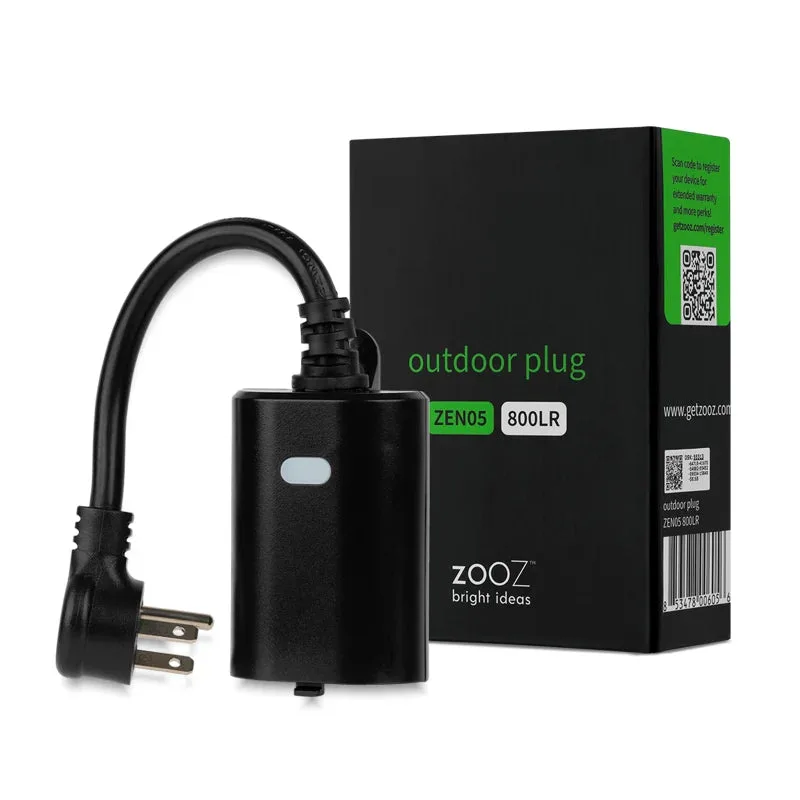 Zooz 800 Series Z-Wave Long Range Outdoor Smart Plug ZEN05 800LR