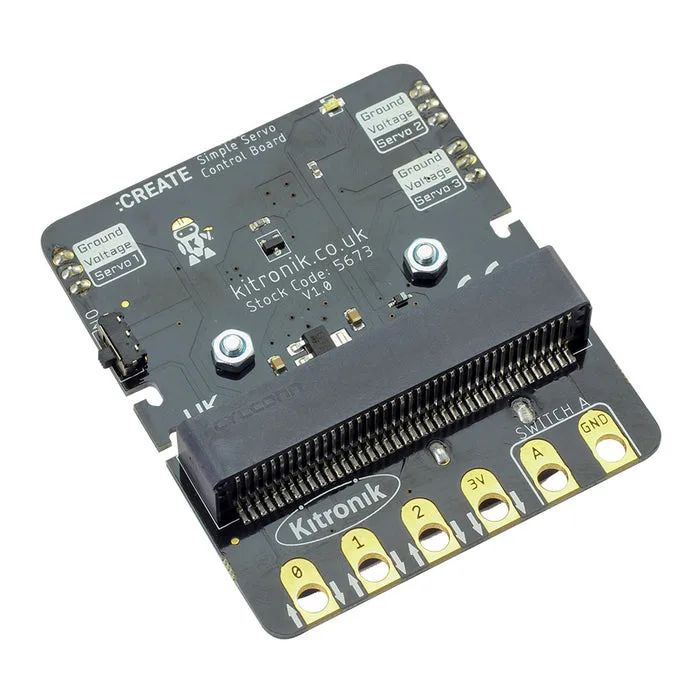 Kitronik micro:bit用 サーボコントロールボード