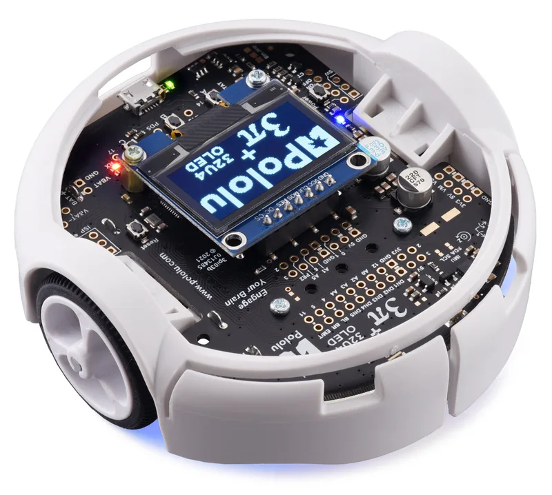 3pi+ 32U4 OLED Robot (75:1 LP) Assembled