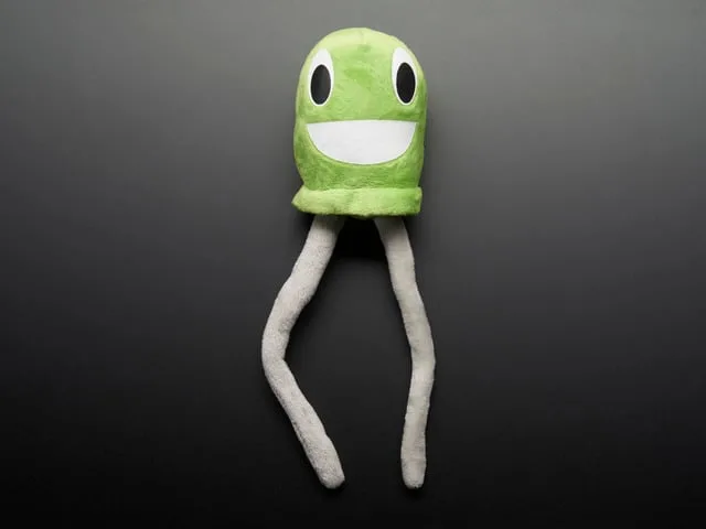 Gus the Green LED - Circuit Playground Plushie
