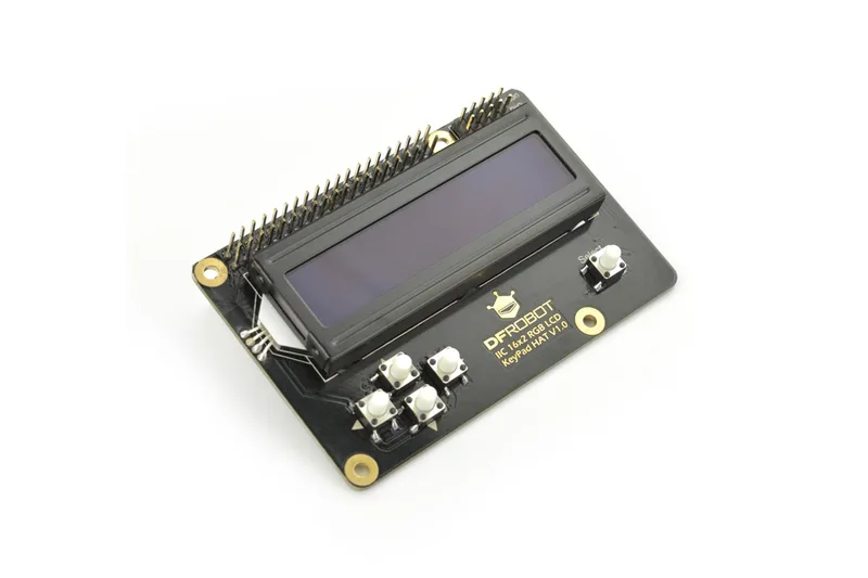 Discover I2C 16x2 RGB LCD KeyPad HAT for Raspberry Pi