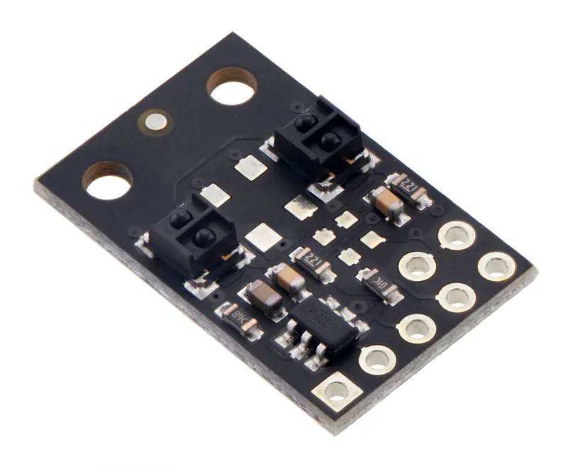 QTRX-MD-02RC Reflectance Sensor Array: 2-Channel, 8mm Pitch, RC Output, Low Current