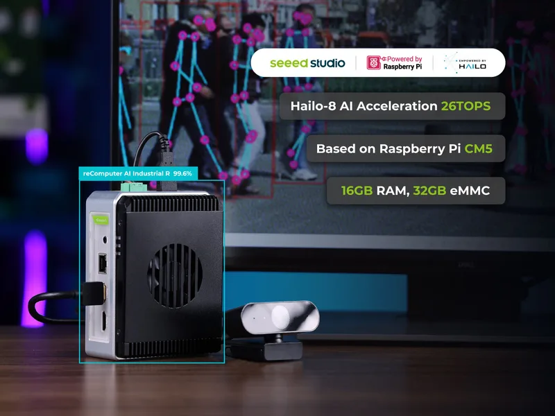 reComputer AI Industrial R2145-12 - The World's Most Powerful Raspberry Pi AI Box