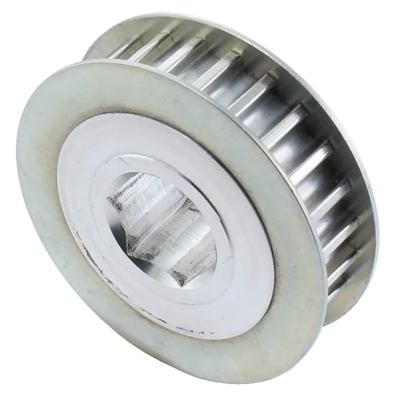 24 Tooth 0.5 in. Hex Bore 5 mm HTD 9 mm Wide Aluminum Pulley