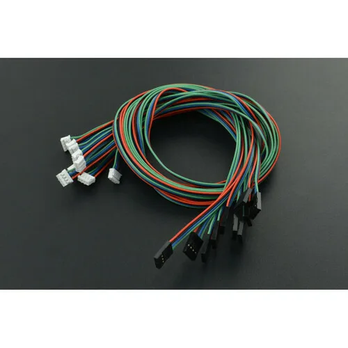 Gravity: 4Pin I2C/UART Sensor Cable for Arduino - 50cm (10 Pack)