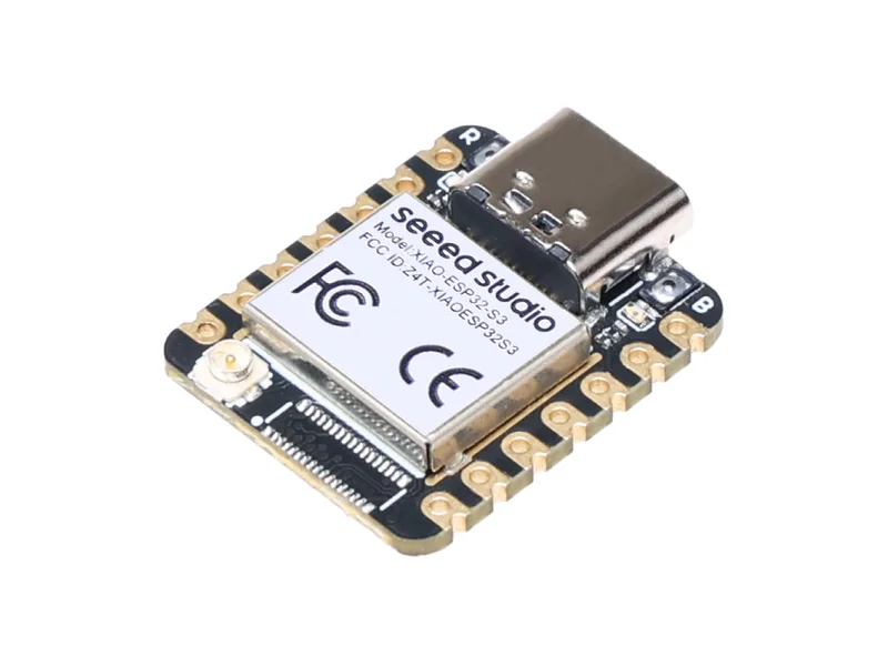 Seeed Studio XIAO ESP32S3 - 2.4GHz WiFi, BLE 5.0, 8MB PSRAM, 8MB FLASH, Dual-core, battery charge supported, power efficiency and rich Interface, ideal for Smart Homes, IoT, Wearable Devices, Robotics
