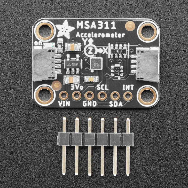 STEMMA QT/Qwiic互換 MSA311搭載 3軸加速度センサ