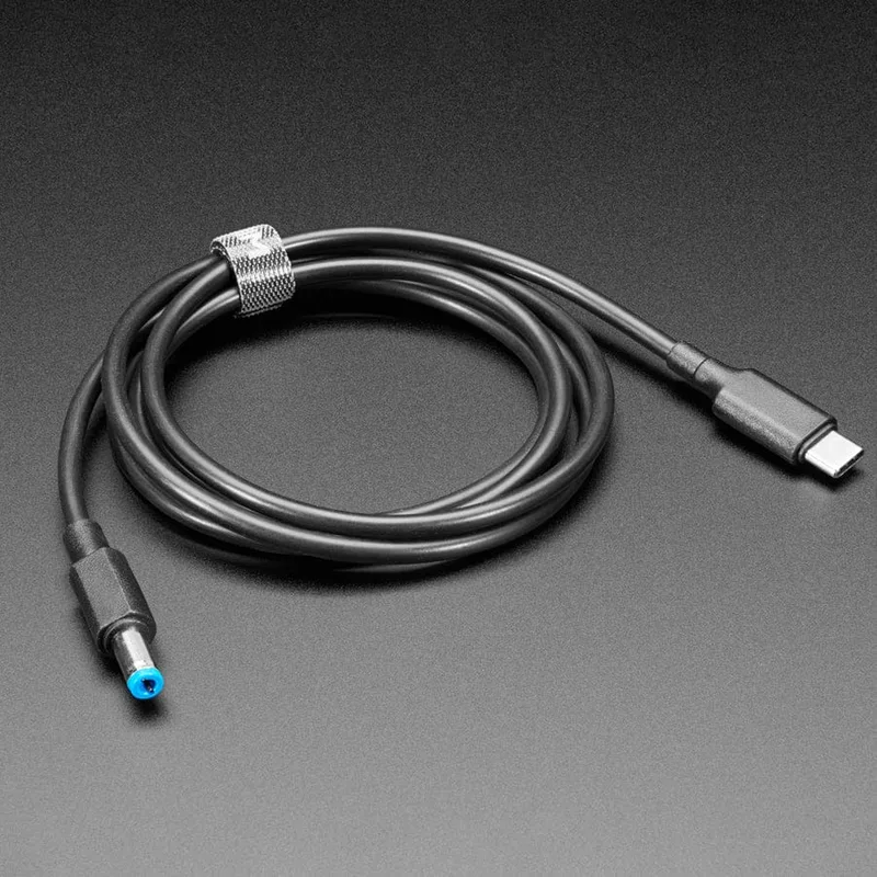 USB-C 3.1 PD to 5.5mm Barrel Jack Cable - 5V 5A 1.2m with E-Mark