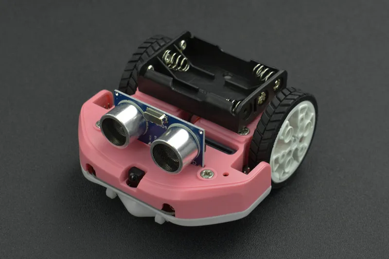 micro: Maqueen Lite with Skin (Red) - micro:bit Educational Programming Robot Platform