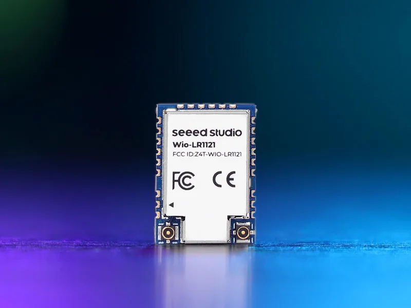 Wio-LR1121 Wireless Module with IPEX (Tape Reel), LR1121 embedded, supports sub-GHz, 2.4GHz ISM, and 2.1GHz satellite S-band