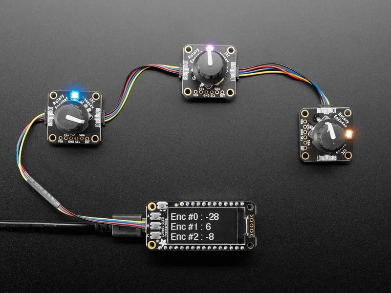 Adafruit I2C Stemma QT Rotary Encoder Breakout with NeoPixel - No Encoder