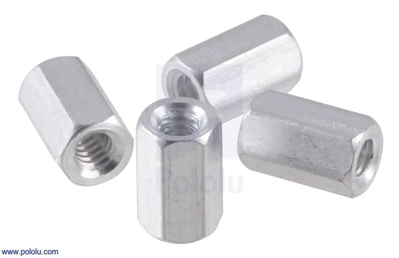 Aluminum Standoff: 5/16" Length, 4-40 Thread, F-F (4-Pack)