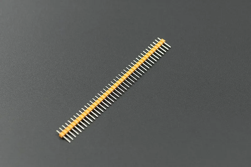 40 Pin Headers 0.1"  - Straight (Yellow 10 Pcs )