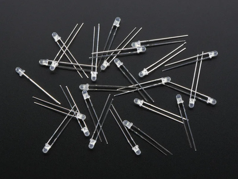 Diffused White 3mm LED (25 pack)