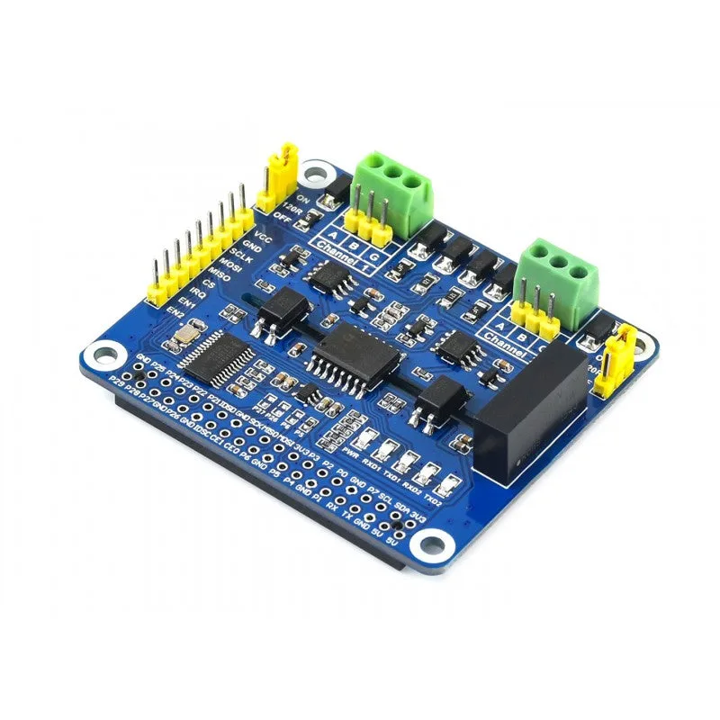 Raspberry Pi用 2チャンネル絶縁 RS485 HAT