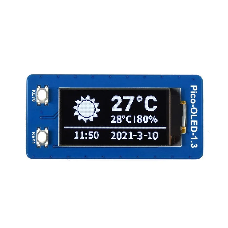 Raspberry Pi Pico用 1.3インチOLEDディスプレイモジュール