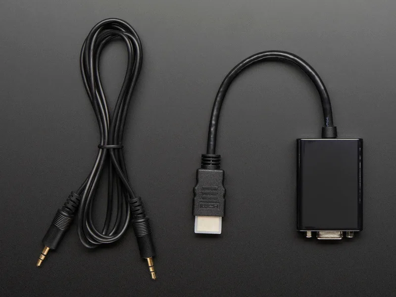 HDMI to VGA変換アダプタ(オーディオ出力付き)
