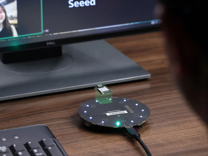 reSpeaker XMOS XVF3800 with XIAO ESP32S3 – AI-powered 4-Mic Array for Clear Voice Even in Noise