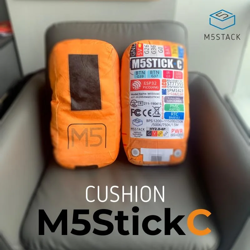 M5Stackクッション（M5StickCデザイン）