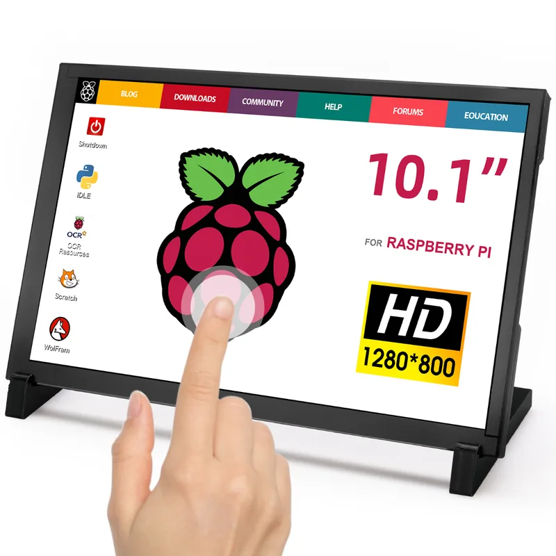 Elecrow 10.1inch Display IPS 1280x800 Acrylic Case Touch Screen Compatible with Raspberry Pi Jetson Nano PC