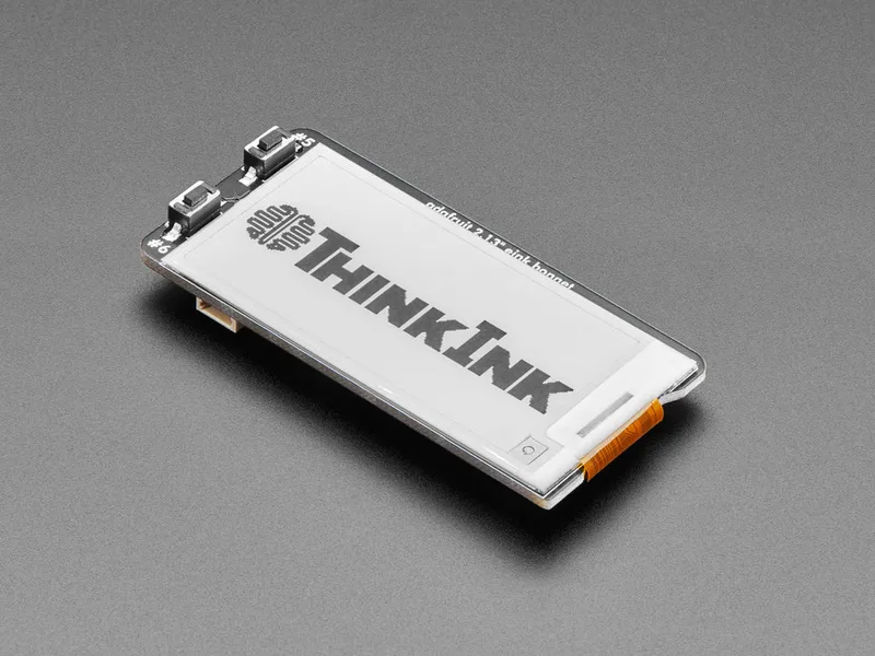 Adafruit 2.13" Monochrome E-Ink Bonnet for Raspberry Pi THINK INK
