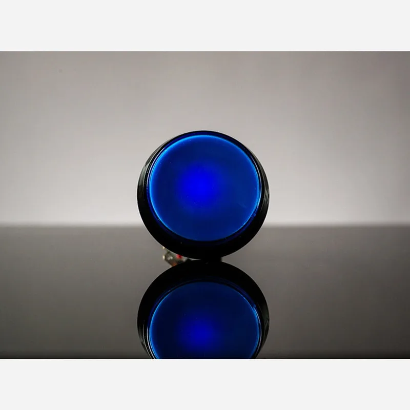 Large Arcade Button with LED - 60mm Blue
