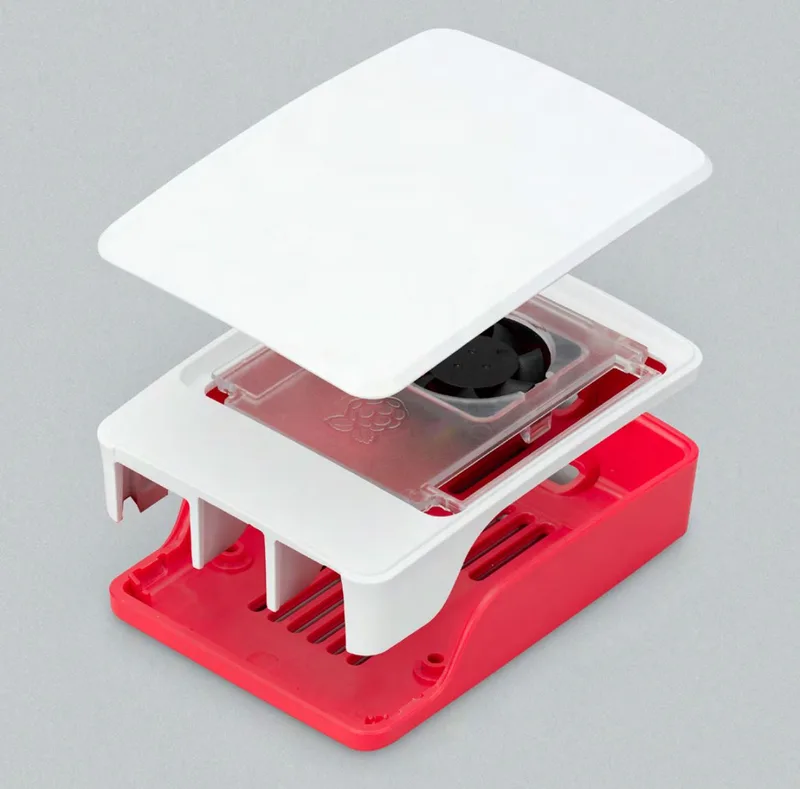 Raspberry Pi 5用公式ケース Red/White