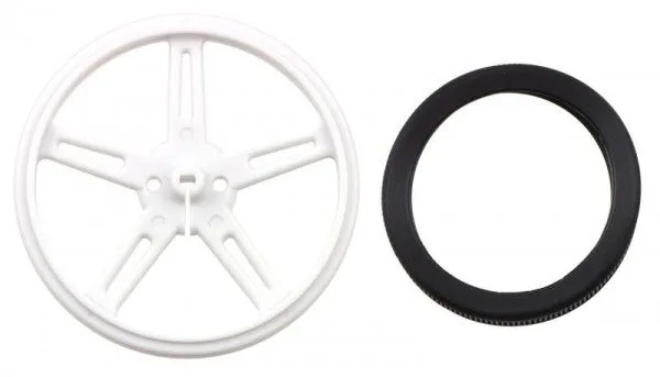 Pololu Wheel 70x8mm Pair - White