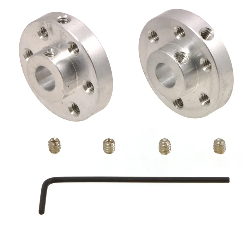 Pololu Universal Aluminum Mounting Hub for 6mm Shaft, M3 Holes (2-Pack)
